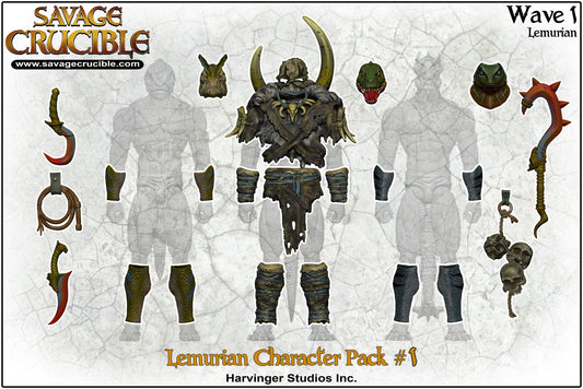 Savage Crucible Lemurian Character Pack No.1 - PREORDER