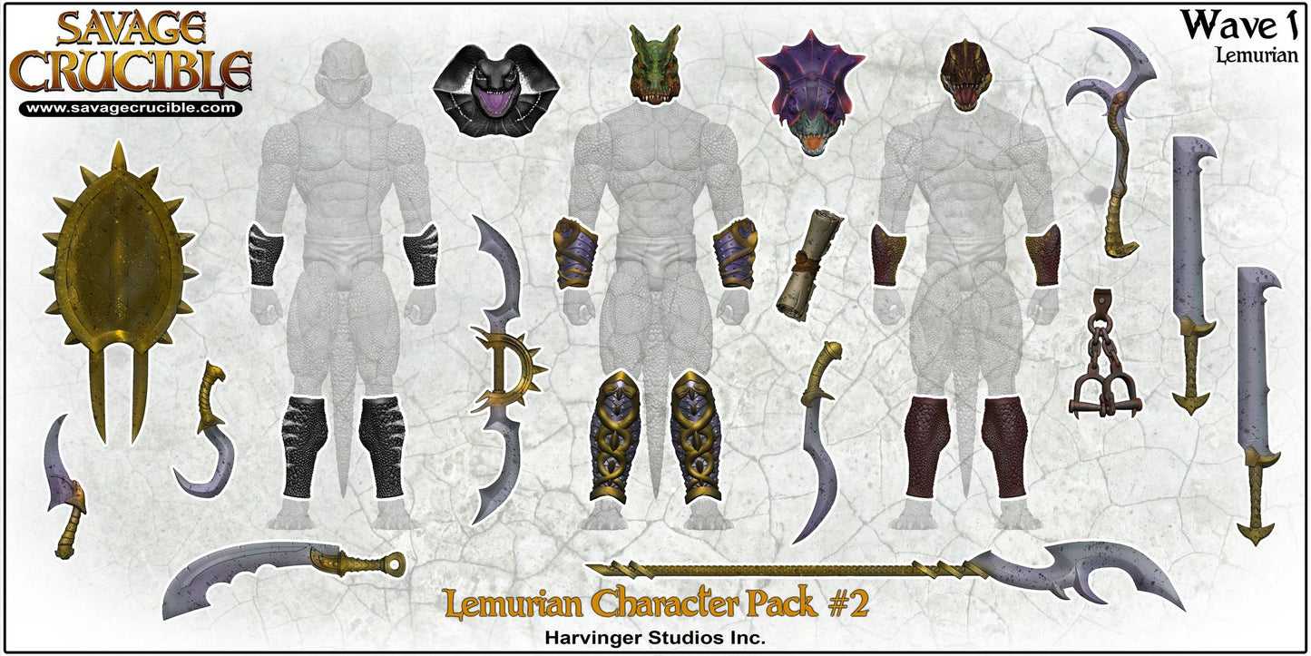Savage Crucible Lemurian Character Pack No.2