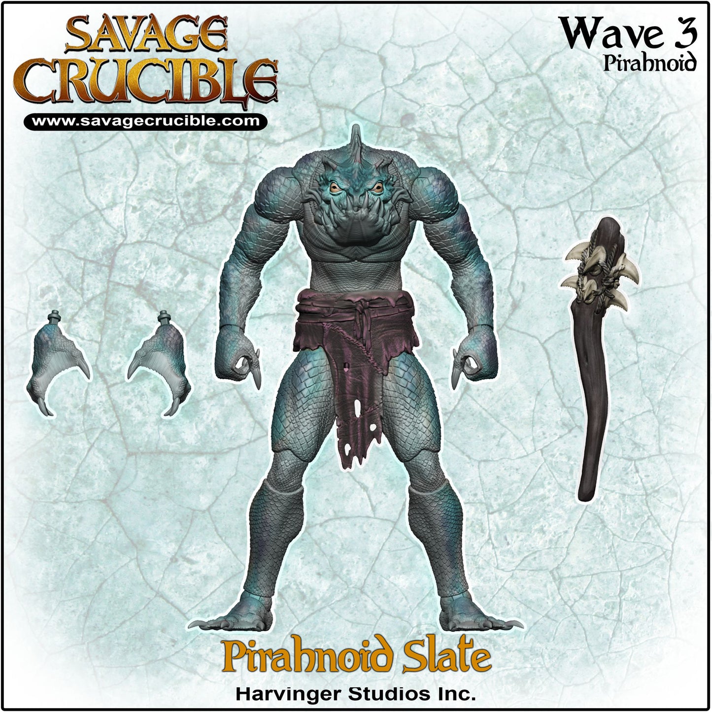 Savage Crucible Wave 3 Slate Pirahnoid PREORDER