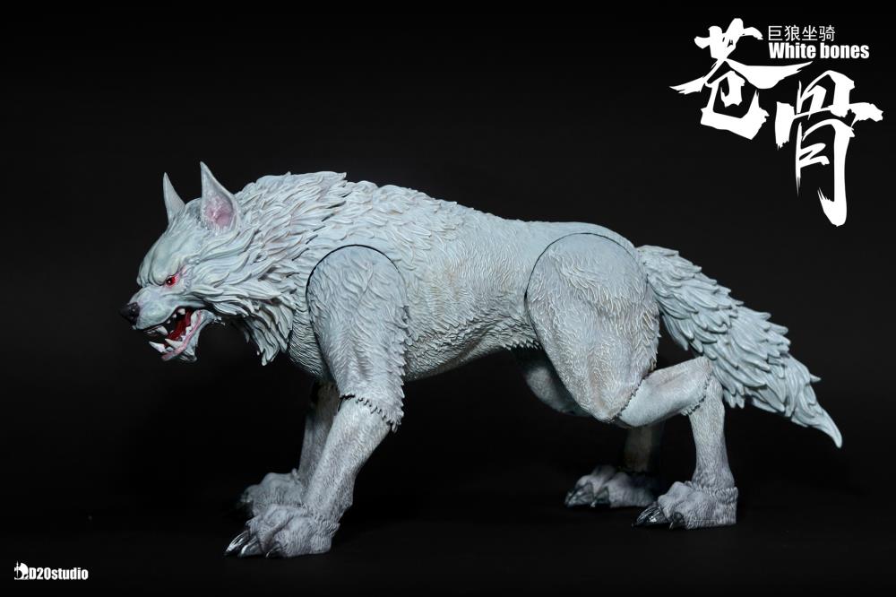 White Bone Wolf (White) 1/12 Scale Figure by D20STUDIO