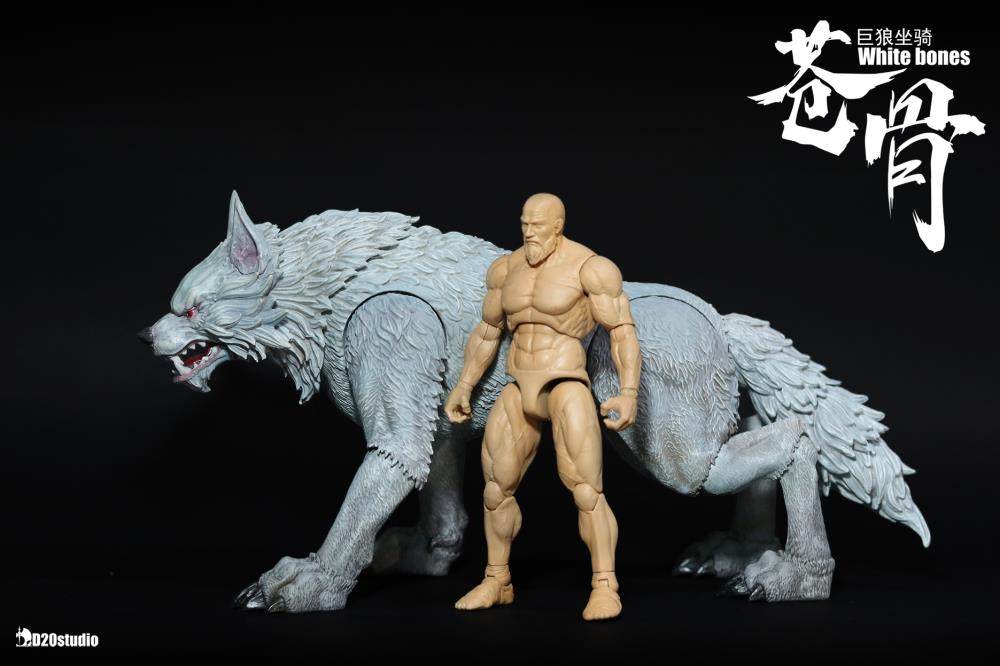 White Bone Wolf (White) 1/12 Scale Figure by D20STUDIO