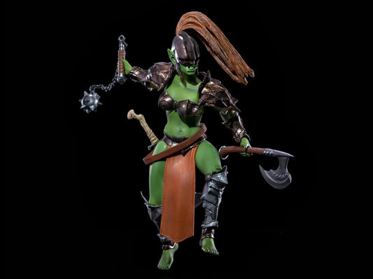 Mythic Legions Tactics: War of the Aetherblade Forge Founders Female Orc Deluxe Legion Builder Figure (With Bonus)