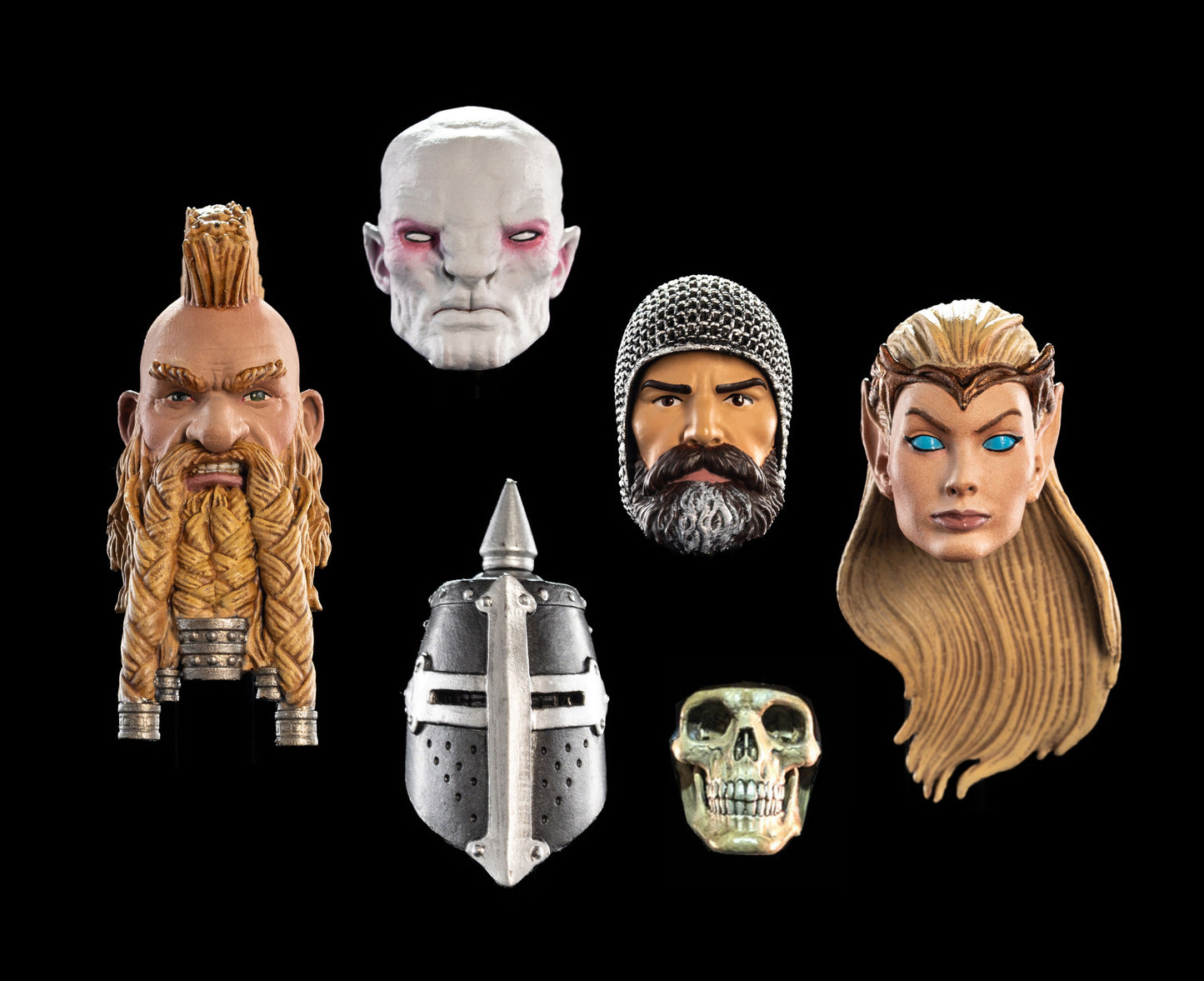 Mythic Legions The Roleplaying Game Set of 5 Head Pack PREORDER