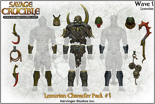 Savage Crucible Lemurian Character Pack No.1