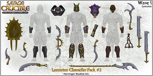 Savage Crucible Lemurian Character Pack No.2