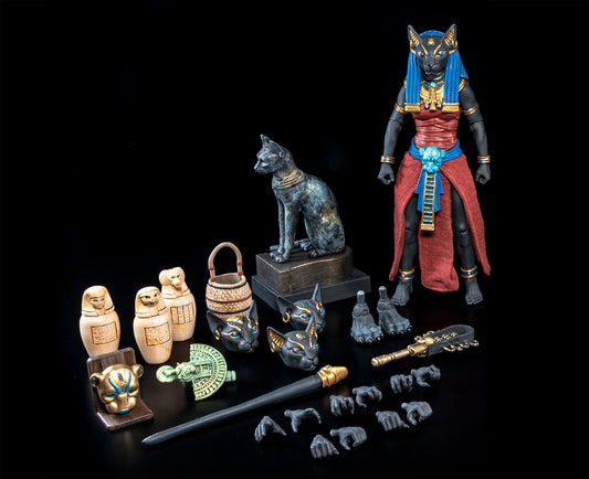 Figure Obscura Retailer Exclusive Black and Red Bastet -  PREORDER