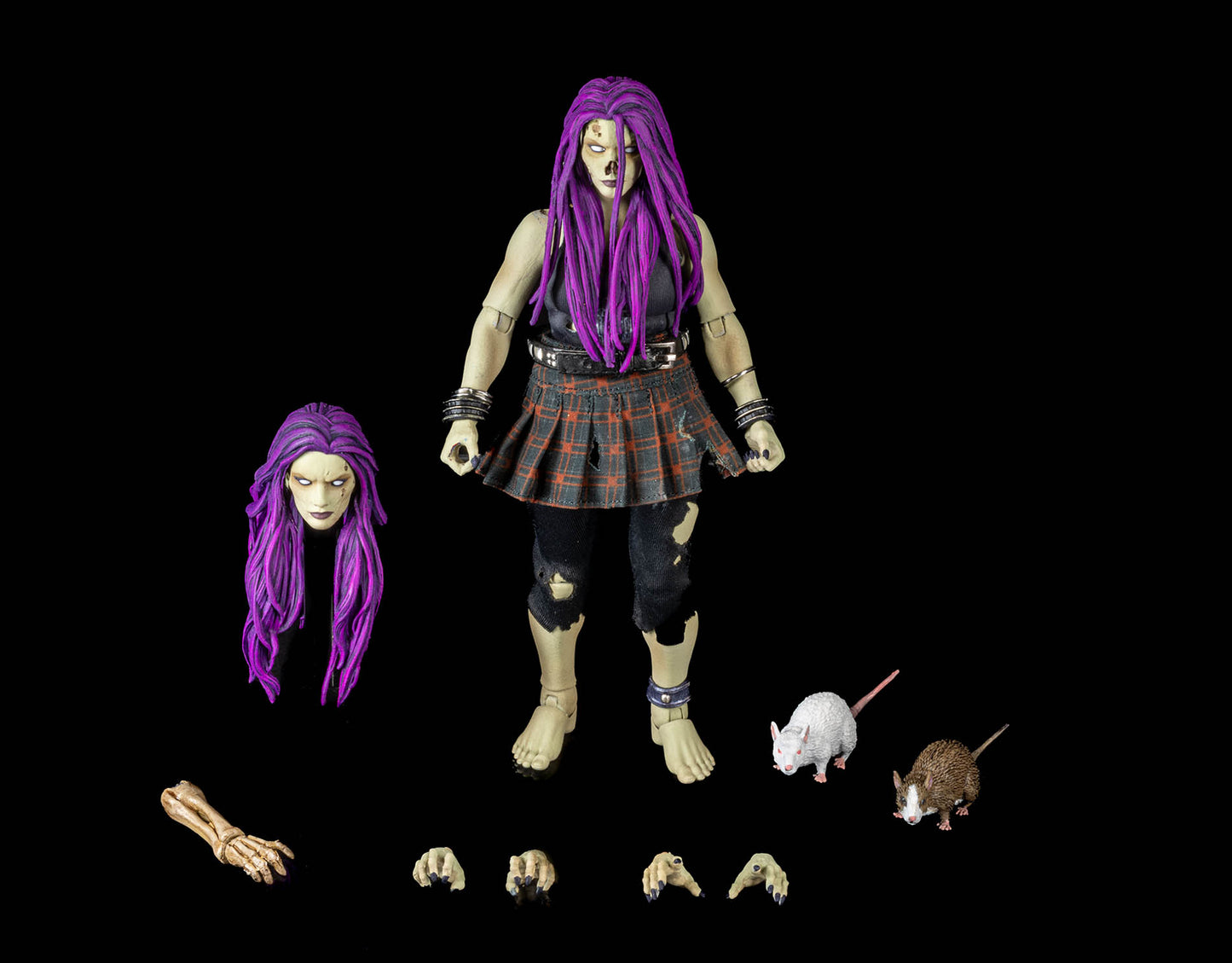 Graveyard Zombies Rocker Zombie Figure (Female) PREORDER