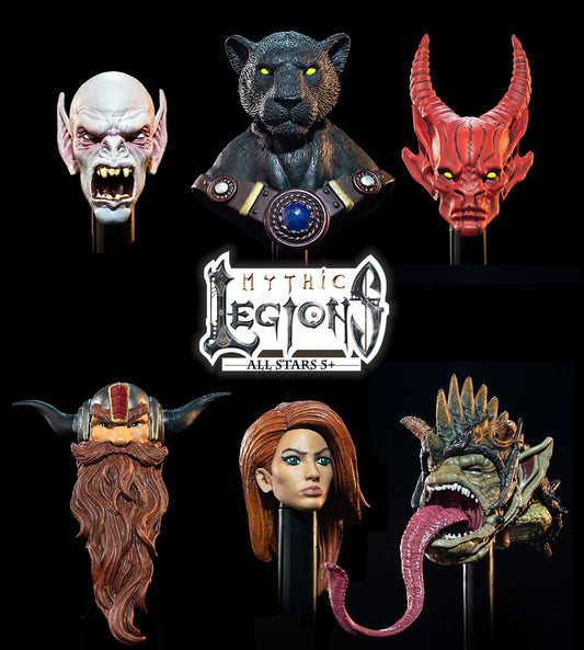Mythic Legions All Stars 5 Heads Pack